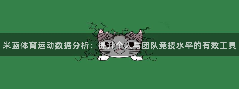 米蓝体育运动数据分析：提升个人与团队竞技水平的有效工具